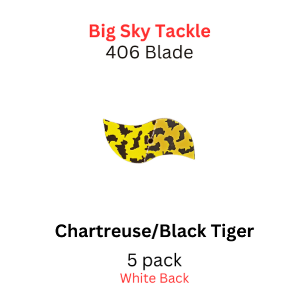 Chartreuse with Black Tiger 406 Blade