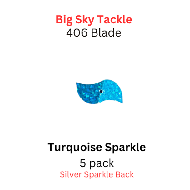 Turquoise Sparkle 406 Blade