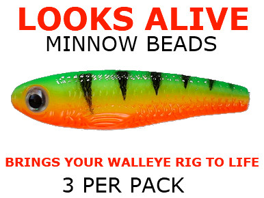 Looks Alive Minnow Beads METALLIC SILVER