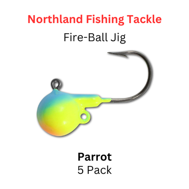 Northland Fishing Tackle: Fire-Ball Jig head 1/8oz Parrot