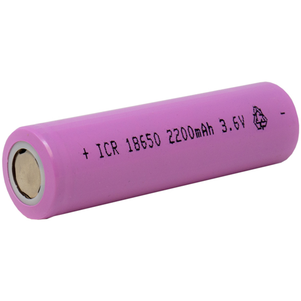 Batería recargable Li-ion 2200 mAh tipo 18650 con tip p