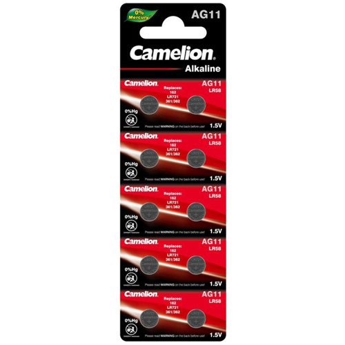 AG11 LR921 Camelion Button Batteries (10 Card)