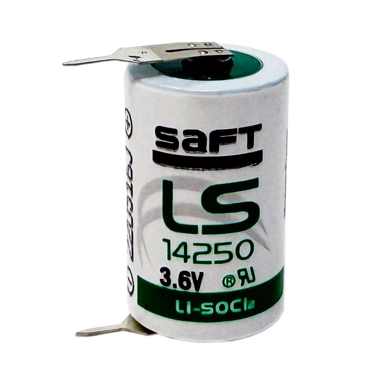 Saft LS14250 3.6V Lithium Battery w/ Solder pins