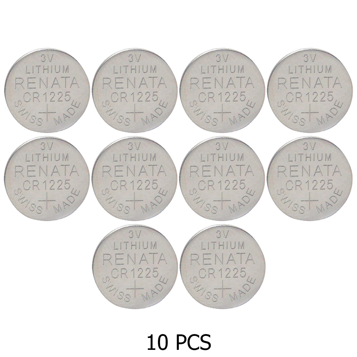 10x Renata CR2325 Lithium 3V Coin Batteries – Swiss Made, Exp 2030