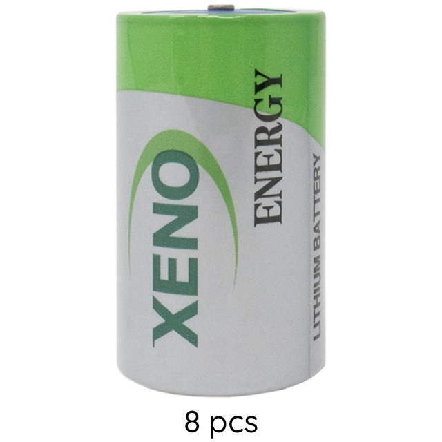 8-Pack Xeno XL-205F 3.6V D 19Ah Lithium Batteries