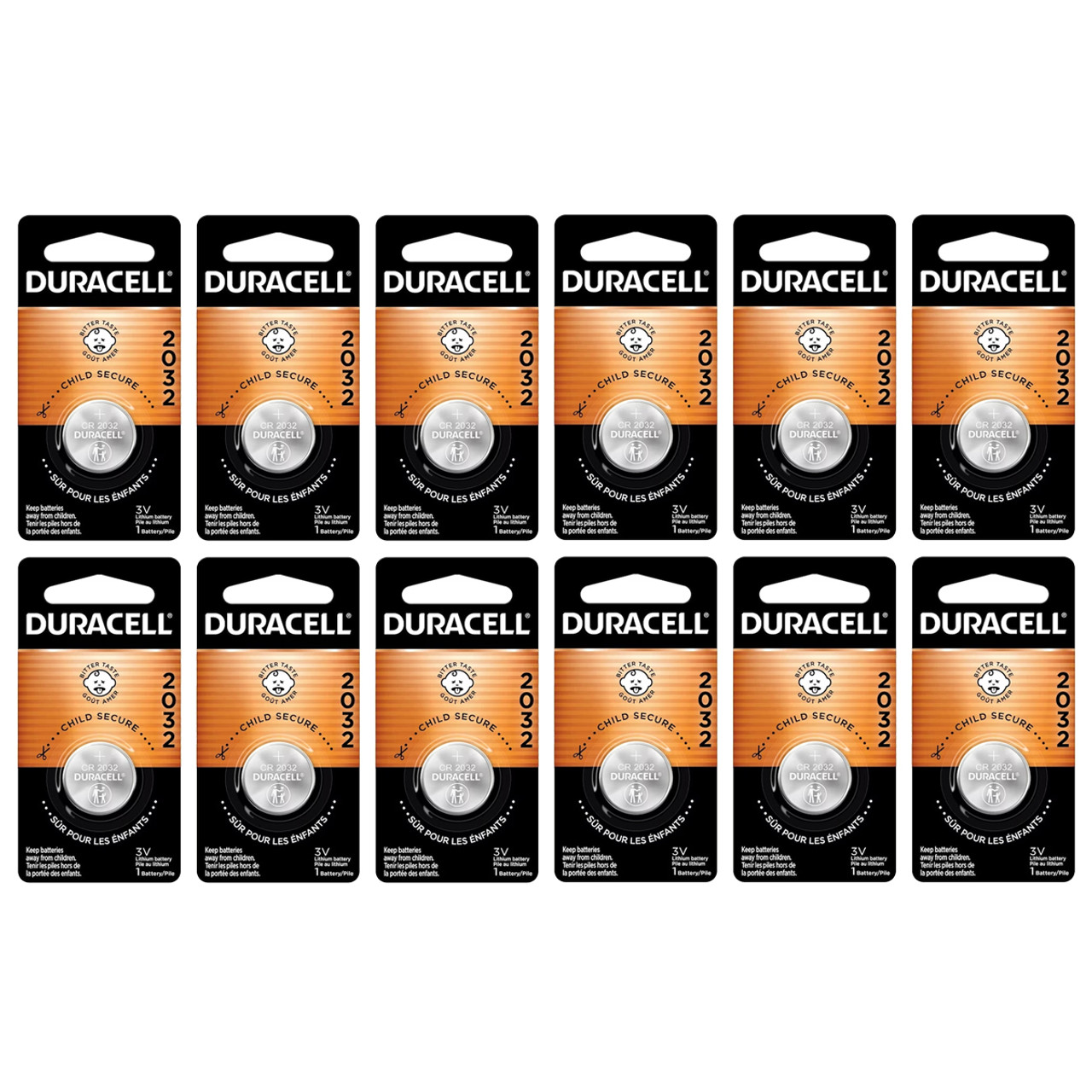 Duracell CR2032 3v LITHIUM Coin Cell Batteries (Pack of 2) DL2032