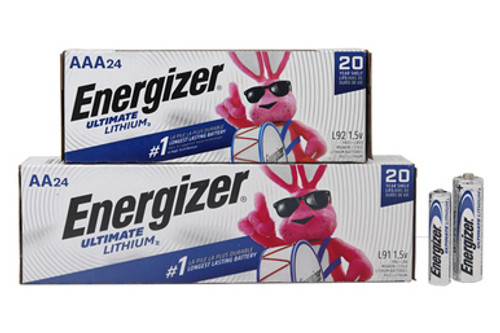 24 AA (L91) + 24 AAA (L92) Energizer Ultimate Lithium Batteries