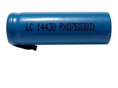 4/5 AA 3.7 Volt Lithium Ion 14430 Battery with Tabs (650 mAh) Wholesale & direct to consumer