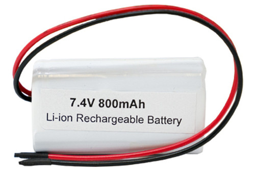 7.4 Volt Lithium Ion 14500 Battery Pack (800 mAh) with Protection IC