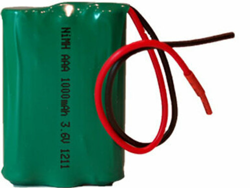 3.6 Volt NiMH Battery Pack with Leads (1000 mAh)