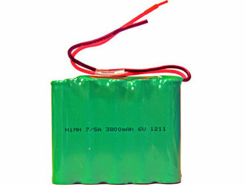 6 Volt NiMH Battery Pack (3800 mAh) with Leads