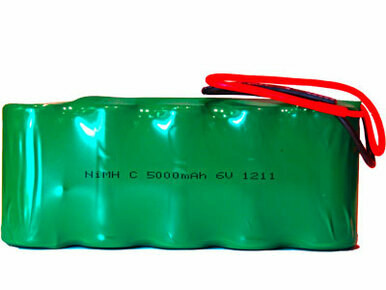 Power Portable 6 Volt NiMH Battery Pack 5000mAh front view