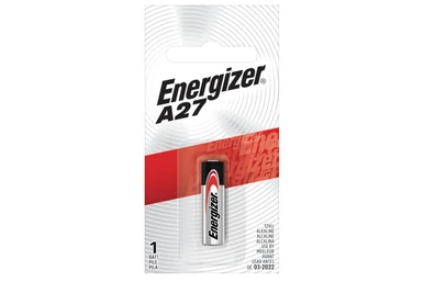 Energizer A27 12 Volt Alkaline Battery front packaging