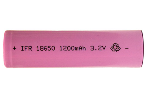 Power Portable 3.2V 18650 LiFePO4 battery with flat top terminal