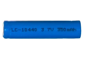 Power Portable AAA 3.7V 10440 lithium ion battery with flat terminals