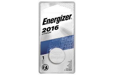 Energizer CR2016 3V lithium coin cell battery in retail card packaging