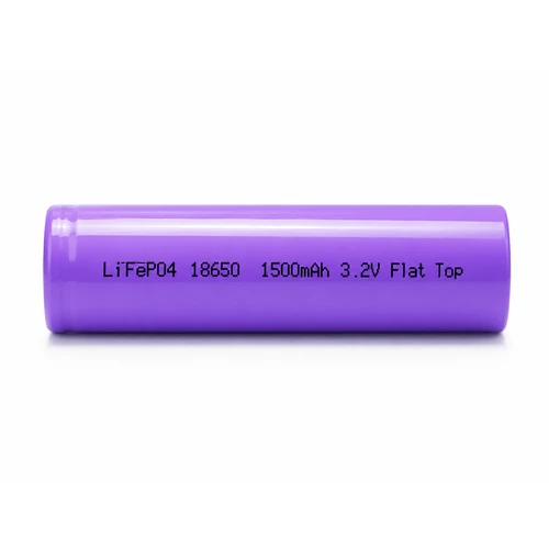 Power Portable 3.2V 18650 LiFePO4 battery front view