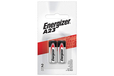 Energizer A23 12 Volt Alkaline Batteries two-pack card