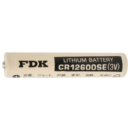 FDK Sanyo CR12600SE 3 Volt lithium battery front view