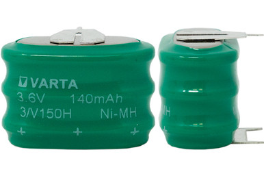 Varta 3/V150H 3.6V 3 Pin NiMH Battery front view