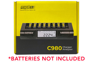 Powerex C980 8 Bay LCD Battery Charger (AA & AAA) Wholesale & direct to consumer