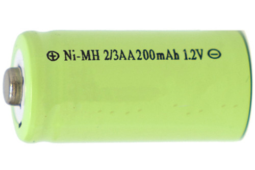 2/3 AA NiMH Button Top Battery (200 mAh)