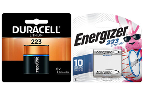 3 x Energizer + 3 x Duracell CRP2/223 Photo Lithium Batteries (6 Total)