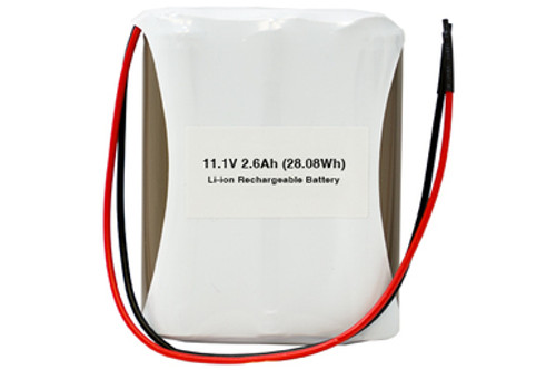 11.1 Volt Lithium Ion Battery Pack (2600 mAh) with Protection IC
