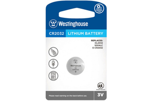 CR2032 Westinghouse 3 Volt Lithium Coin Cell Battery