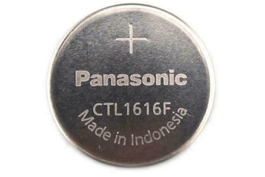 Panasonic CTL1616F 2.3V lithium ion coin cell battery front view