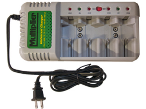 Universal AA, AAA, C, D & 9 Volt Battery Charger
