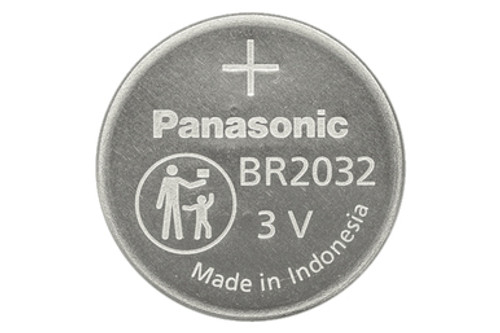 BR2032 Panasonic 3 Volt Lithium Coin Cell Battery