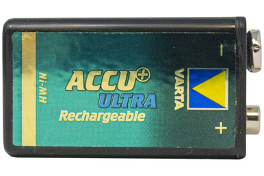Varta 9V Accu Ultra NiMH 150mAh rechargeable battery front view