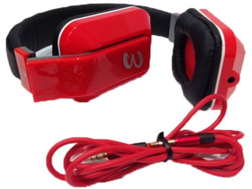 Eclipse Pro EP-2500 Hi-Fi Stereo Sound Folding Headphones (Red)