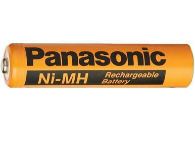 Panasonic AAA 700mAh NiMH rechargeable battery hhr75aaab5b front view