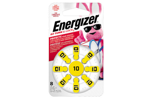 Energizer AZ10 Zinc Air Hearing Aid Batteries (8 Pack)