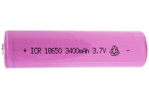 18650 3.6v Li-Ion Battery 3400 mAh - Protected (Button Top)