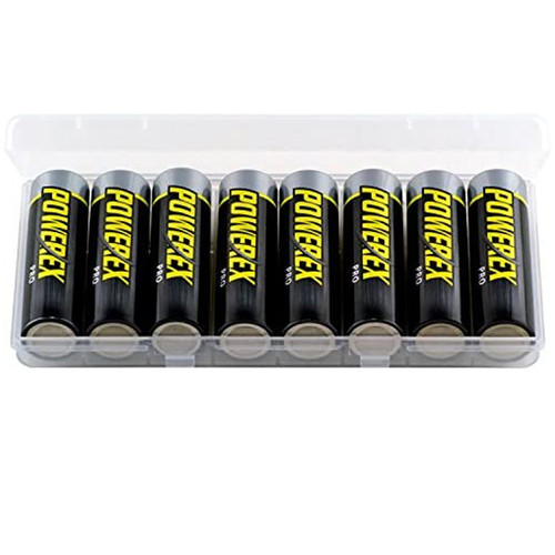 Powerex PRO AA NiMH 2700mAh rechargeable batteries with storage case