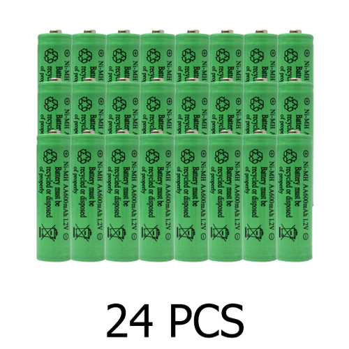 Close-up of Power Portable AA 600mAh NiMH rechargeable battery