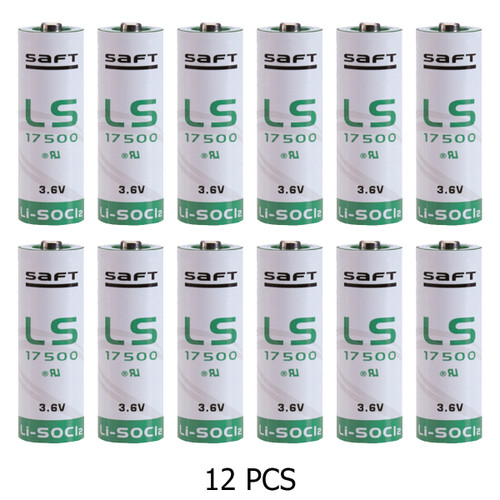 Box of 12 SAFT LS17500 lithium A batteries