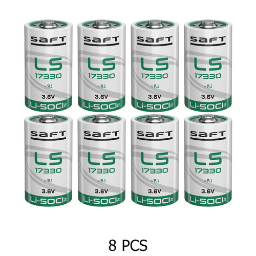 8-Pack SAFT LS17330 (ER17730) 3.6 Volt 2/3 A 2100 mAh Lithium Batteries Wholesale & direct to consumer