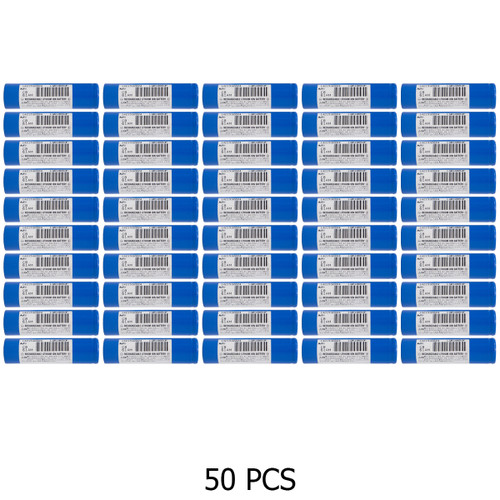 50-Pack 18650 Toshiba 3.6 Volt 1650 mAh Lithium Ion Batteries