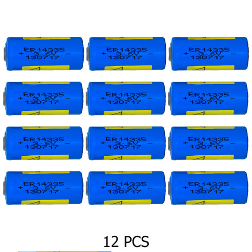 12-Pack 3.6 Volt ER14335 2/3 AA 1650 mAh Primary Lithium Batteries Wholesale & direct to consumer