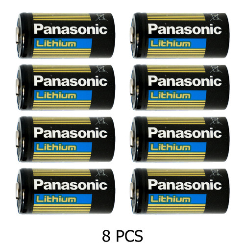 Panasonic CR123A 3V Long Lasting Lithium Batteries - 2 Pack 