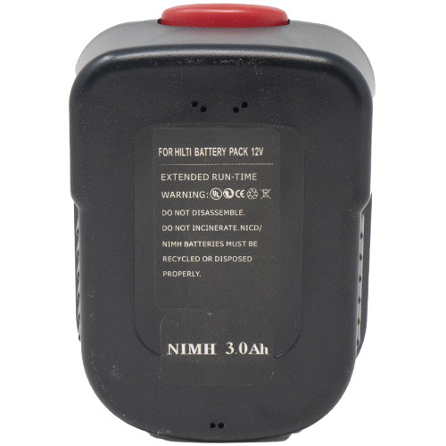 12V 3000mAh NI-CD Replacement Battery for Black&Decker A1712