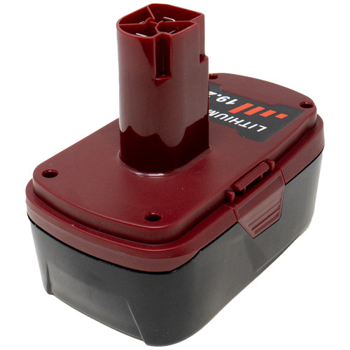 Craftsman 19.2V 5000mAh Li-ion replacement battery front view