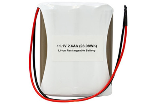 11.1 Volt Lithium Ion Battery Pack (2600 mAh)  with Protection IC