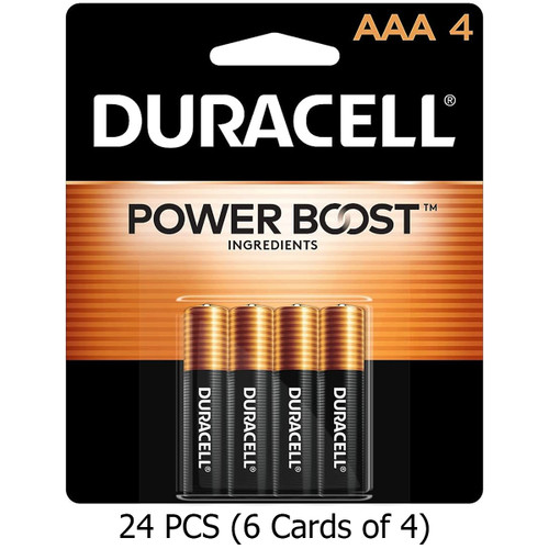 24-Pack AAA Duracell MN2400B4 Alkaline Batteries (6 Cards of 4)