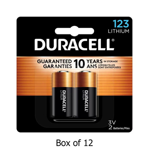 24-Pack Duracell DL123A 3 Volt Lithium Batteries (12 Cards of 2)