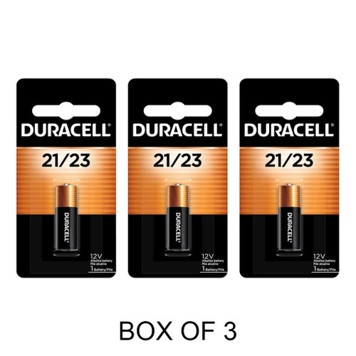 21/23 Duracell 12 Volt Alkaline Batteries (Box of 3)